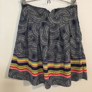 High Waisted Pattern Skirt - M (fits S)